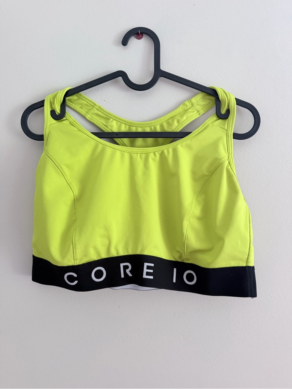 Core 10 Neon Yellow High-Impact Sports Bra